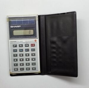 Vintage Sharp ELSI MATE EL-326S Solar Calculator